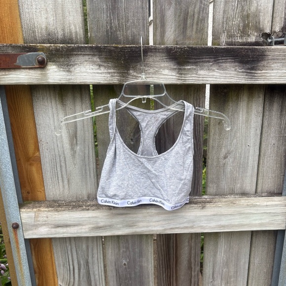 Calvin Klein Heather Gray Sports Bra - Picture 1 of 4